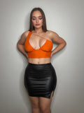 Black Leather Skirt