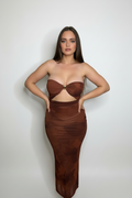 Bronze Beauty Mesh Dress